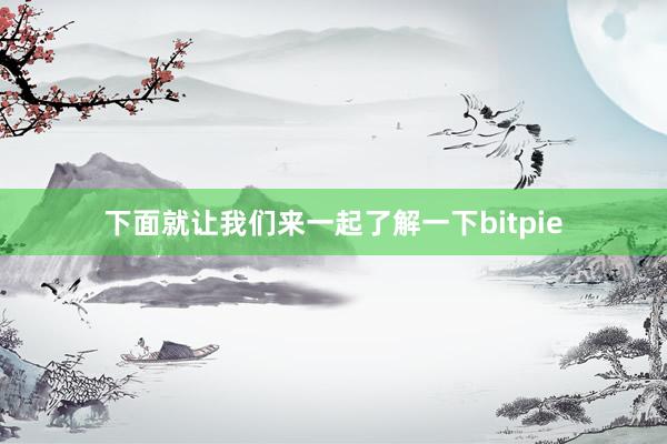 下面就让我们来一起了解一下bitpie