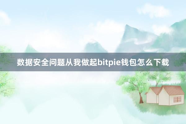 数据安全问题从我做起bitpie钱包怎么下载