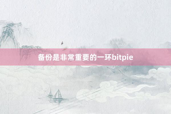 备份是非常重要的一环bitpie