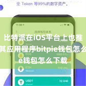 比特派在iOS平台上也推出了其应用程序bitpie钱包怎么下载