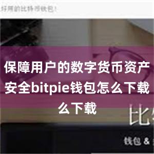 保障用户的数字货币资产安全bitpie钱包怎么下载