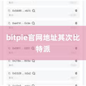 bitpie官网地址其次比特派