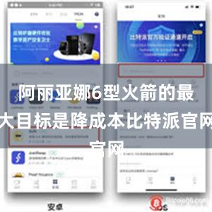 阿丽亚娜6型火箭的最大目标是降成本比特派官网