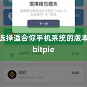 选择适合你手机系统的版本bitpie