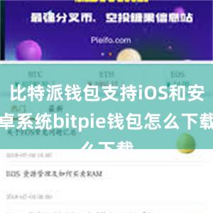 比特派钱包支持iOS和安卓系统bitpie钱包怎么下载