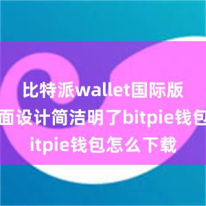 比特派wallet国际版的用户界面设计简洁明了bitpie钱包怎么下载